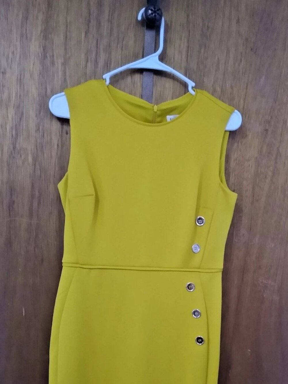 Classy Yellow Midi Dress, Sleeveless - En Focus Studios